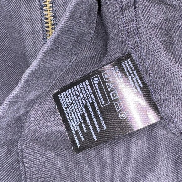 H&M Navy Blue Zip-Up Utility Jacket Men's Size L - Picture 6 of 6